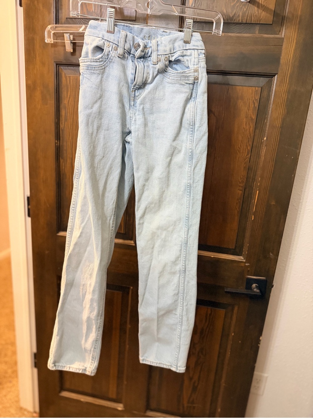 American Eagle Outfitters Light Blue High-Rise Jeans